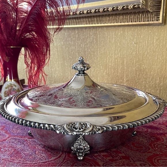 Silver serving bowl - Picture 3 of 6